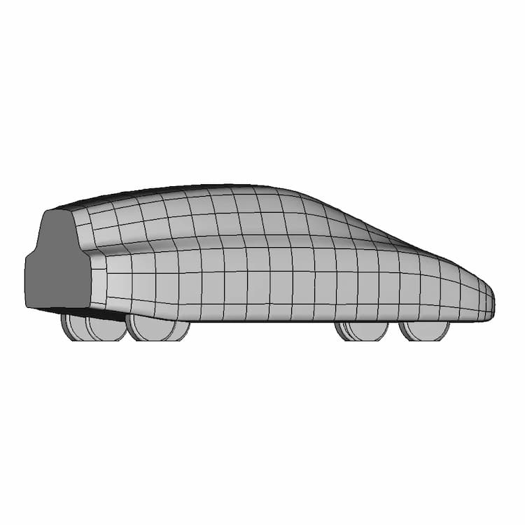 Asmo Vehicle For Cfd Studies | High-Quality CAD Model