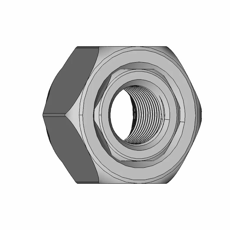 Jis Stud Mount Wheel Lug Nuts - Downloadable CAD Representation