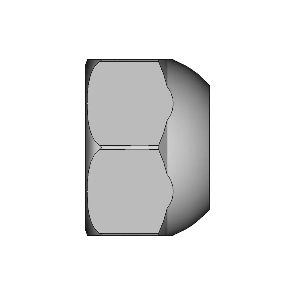 Jis Stud Mount Wheel Lug Nuts - Downloadable CAD Representation_0_270_degree_snapshot