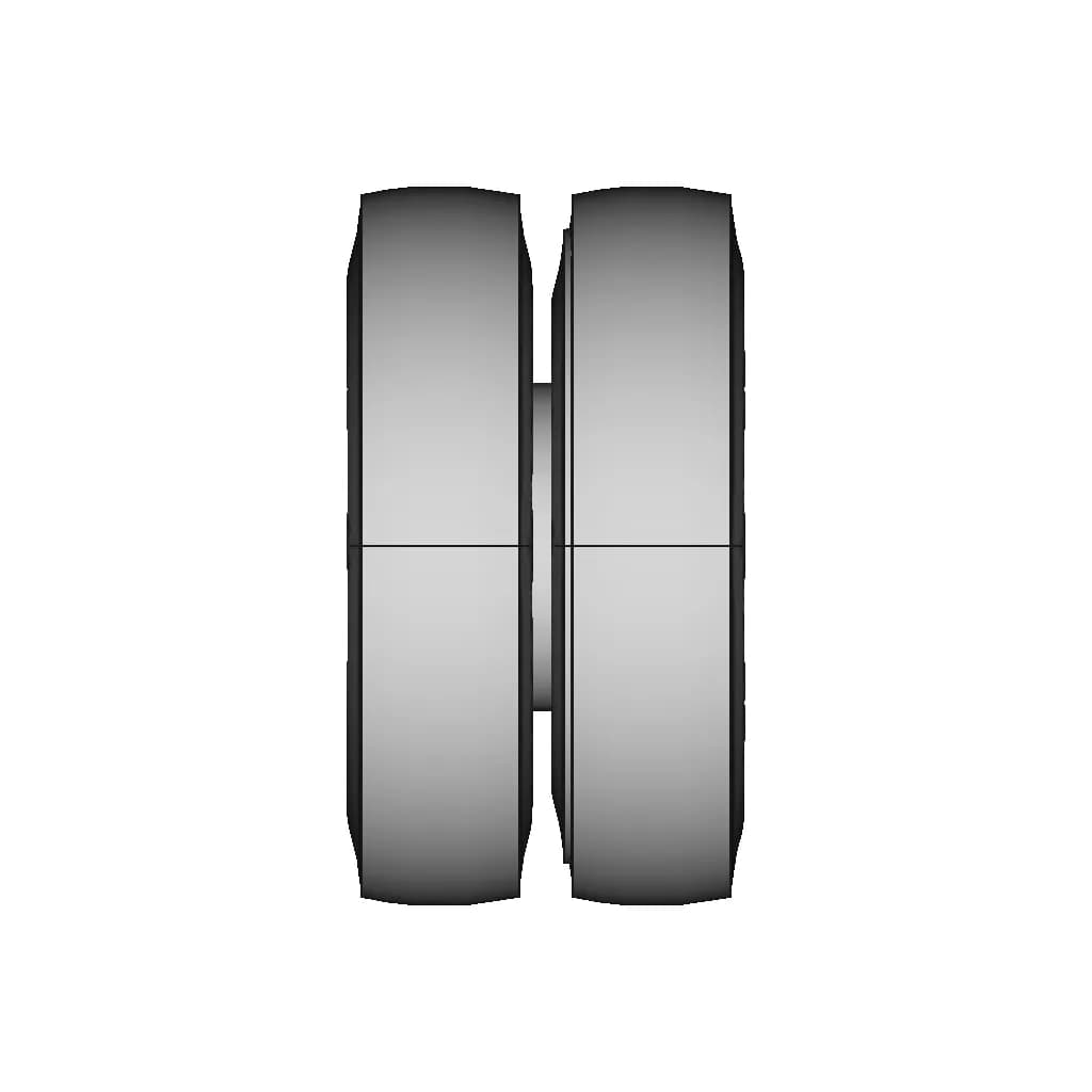 Demountable Dual Rear Wheel 10.00 R20 - Standard Mechanical Component_270_0_degree_snapshot