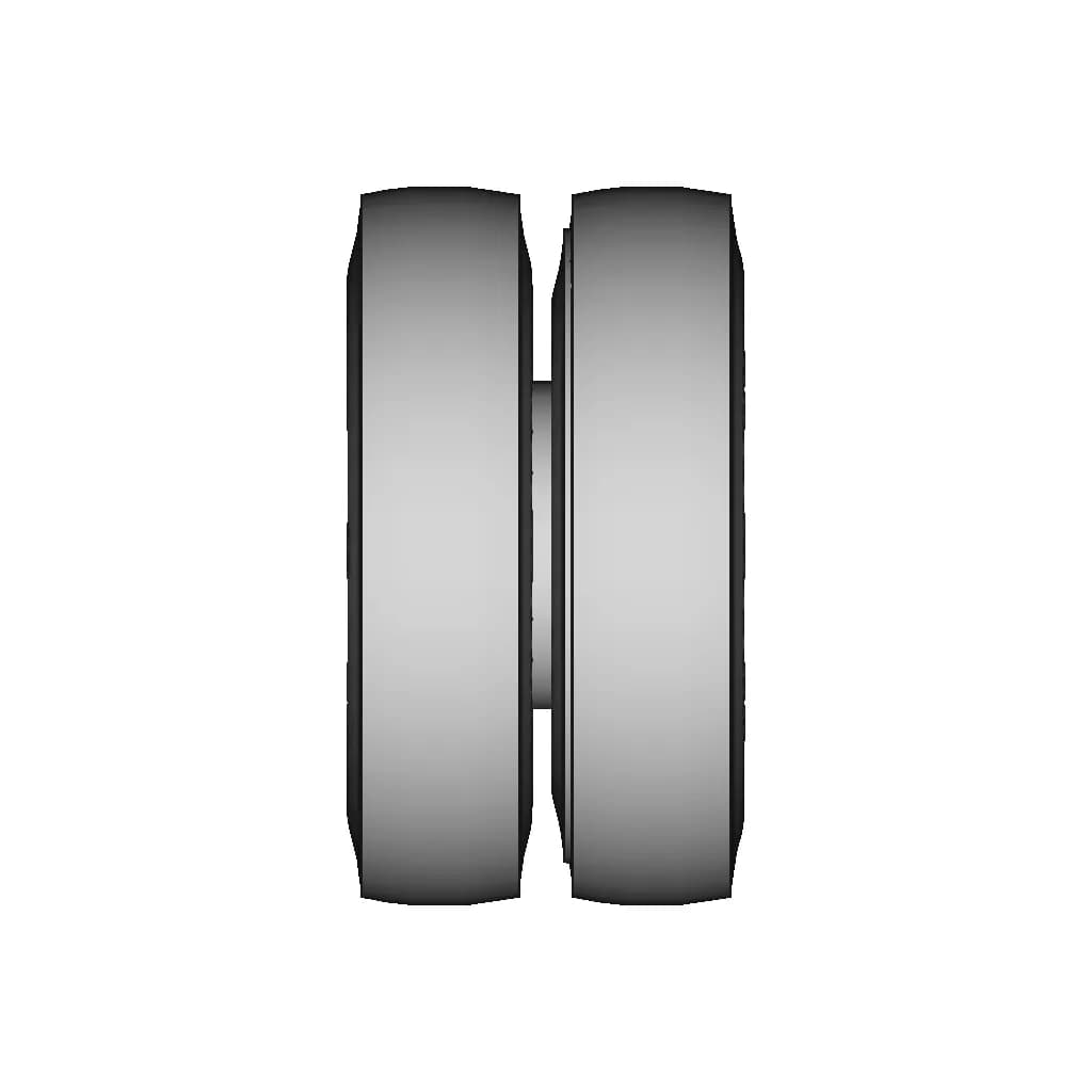 Demountable Dual Rear Wheel 10.00 R20 - Standard Mechanical Component_90_0_degree_snapshot
