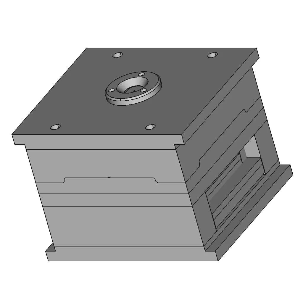 Multi Cavity Mould In Nx - Downloadable CAD Representation_60_30_degree_snapshot