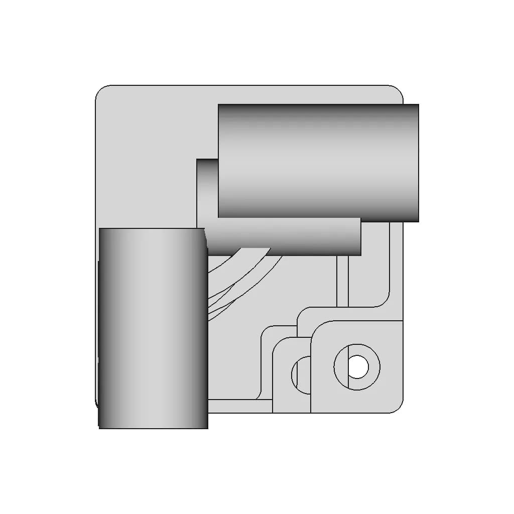 Lead Screw Bracket (3D Cad Exercise) - Downloadable CAD Representation_0_0_degree_snapshot