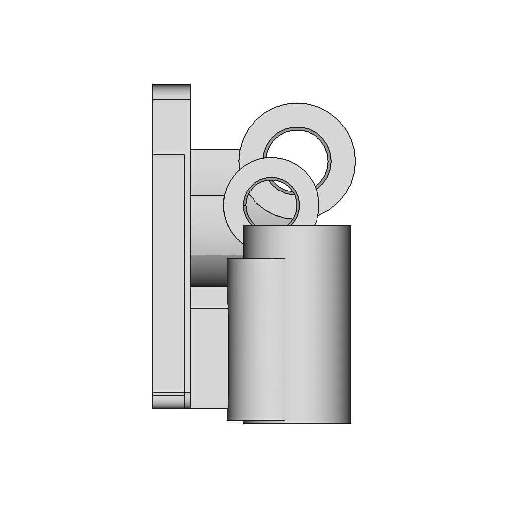 Lead Screw Bracket (3D Cad Exercise) - Downloadable CAD Representation_0_270_degree_snapshot