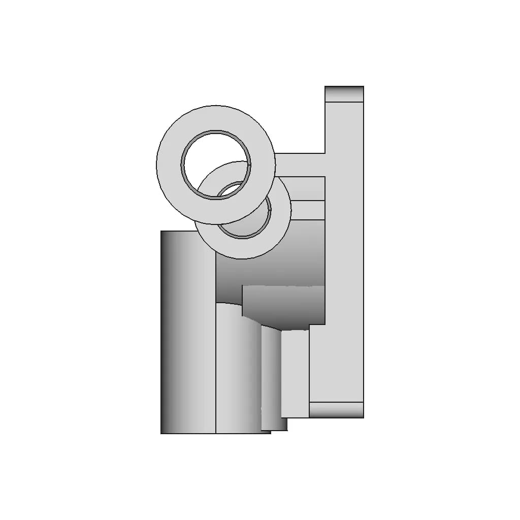 Lead Screw Bracket (3D Cad Exercise) - Downloadable CAD Representation_0_90_degree_snapshot