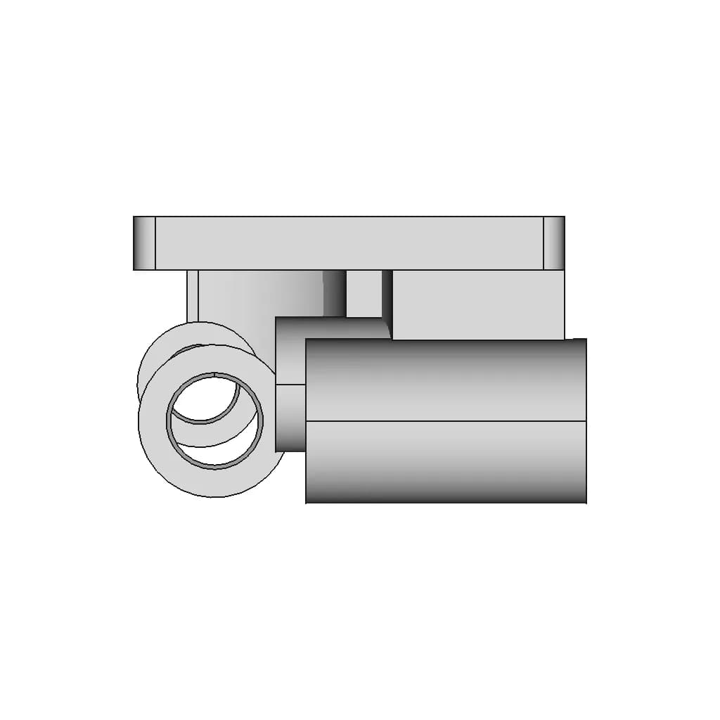 Lead Screw Bracket (3D Cad Exercise) - Downloadable CAD Representation_270_0_degree_snapshot