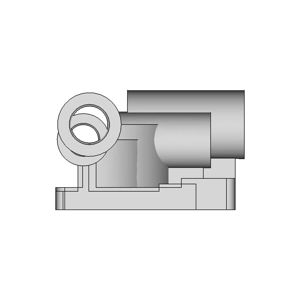 Lead Screw Bracket (3D Cad Exercise) - Downloadable CAD Representation_90_0_degree_snapshot