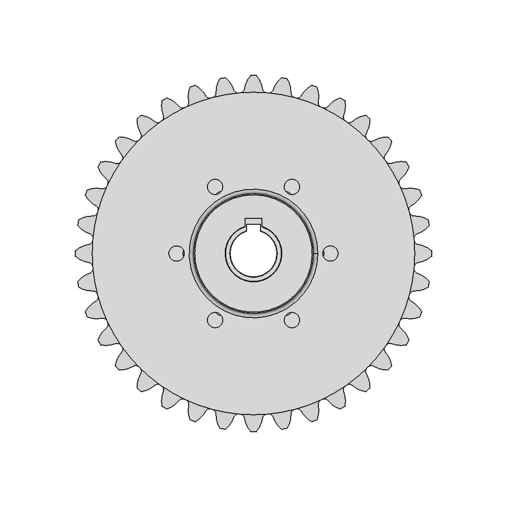 Sprocket Rs100 36T | Teeth 36 | High-Quality CAD Model_0_0_degree_snapshot