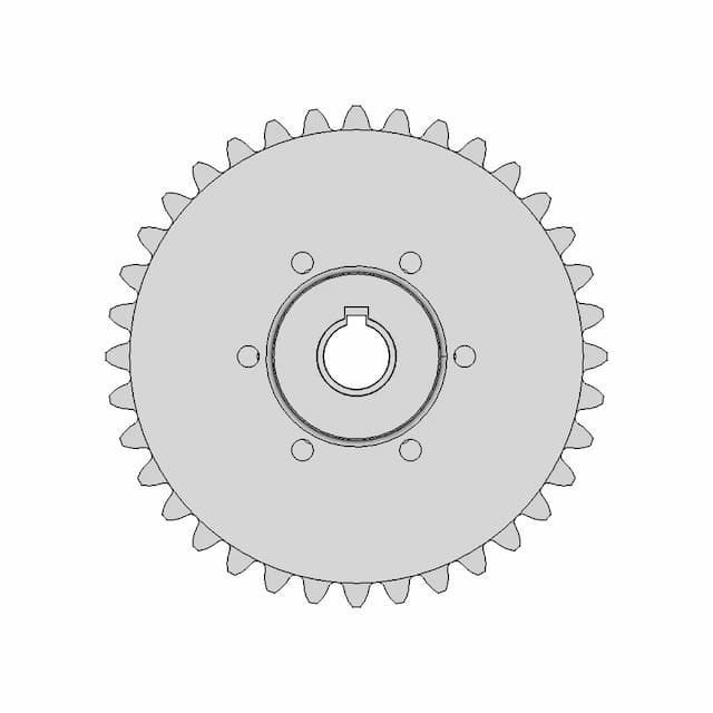 Sprocket Rs100 36T | Teeth 36 | High-Quality CAD Model