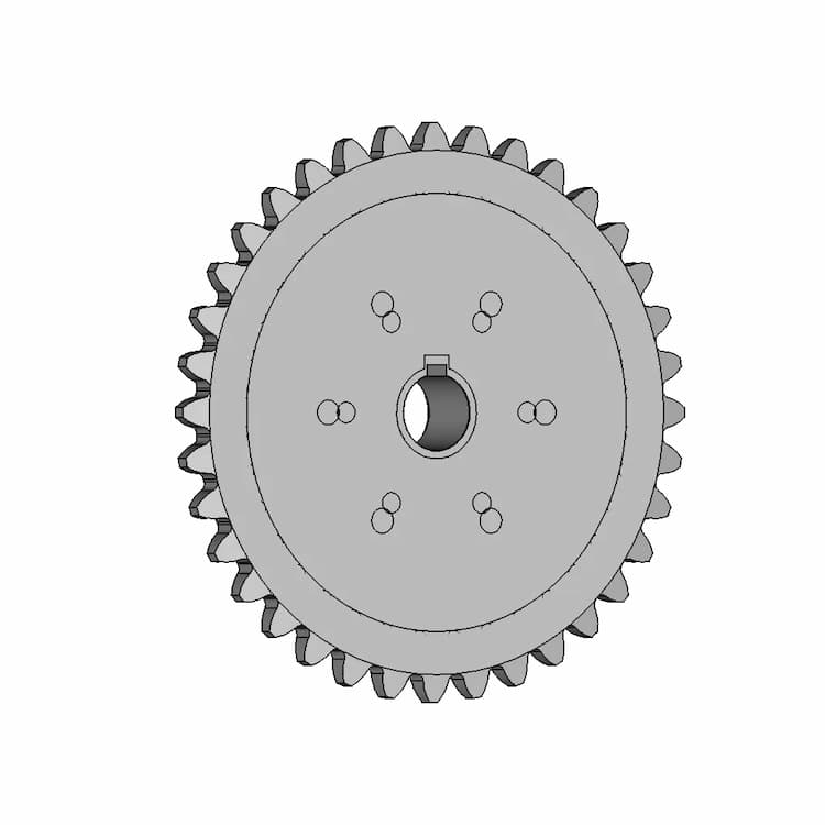 Sprocket Rs100 36T | Teeth 36 | High-Quality CAD Model