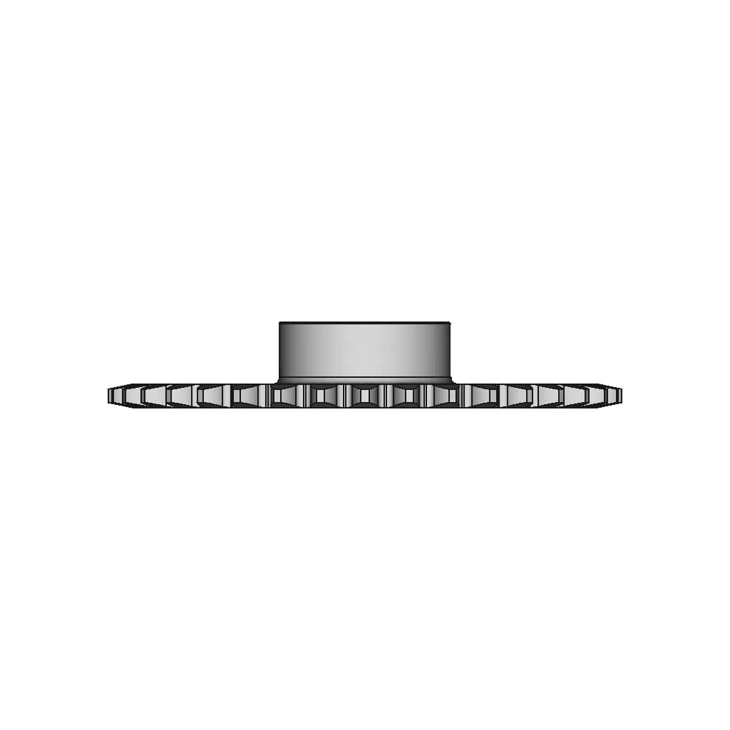 Sprocket Rs100 36T | Teeth 36 | High-Quality CAD Model_90_0_degree_snapshot