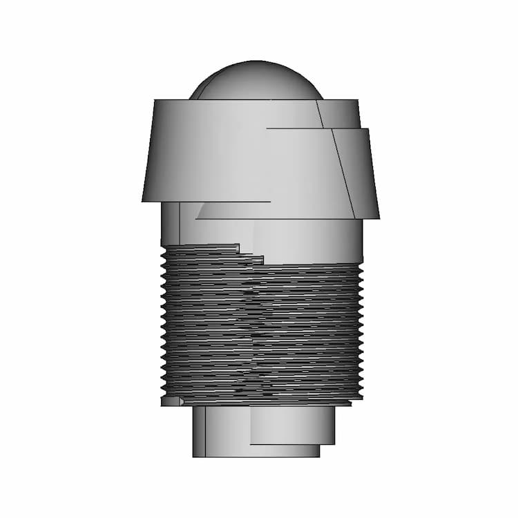 Led Red Inox 8Mm | High-Quality CAD Model
