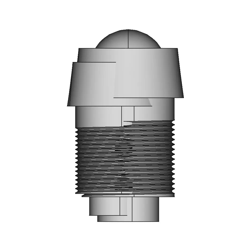 Led Red Inox 8Mm | High-Quality CAD Model_0_270_degree_snapshot