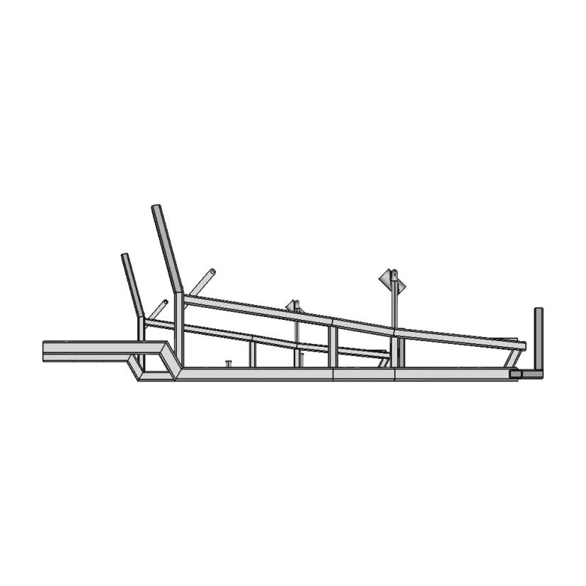 Engine Powered Go-Kart Chassis | High-Quality CAD Model