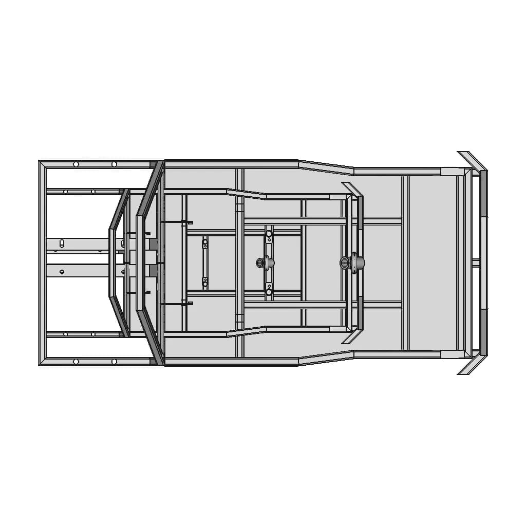 Engine Powered Go-Kart Chassis | High-Quality CAD Model_270_0_degree_snapshot