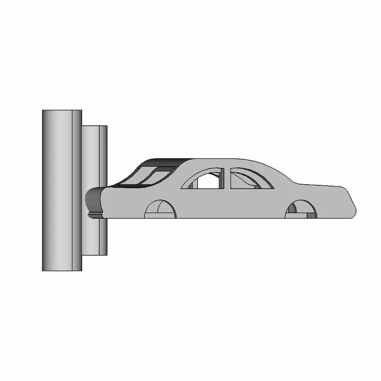 Crash Test Car Vs Pole Cae Fea Simulation | 3D Engineering Design File