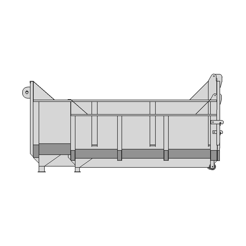 5 Cubic Meter Garbage Bin Heavy-Duty For Roll Over Truck - Standard Mechanical Component_0_270_degree_snapshot
