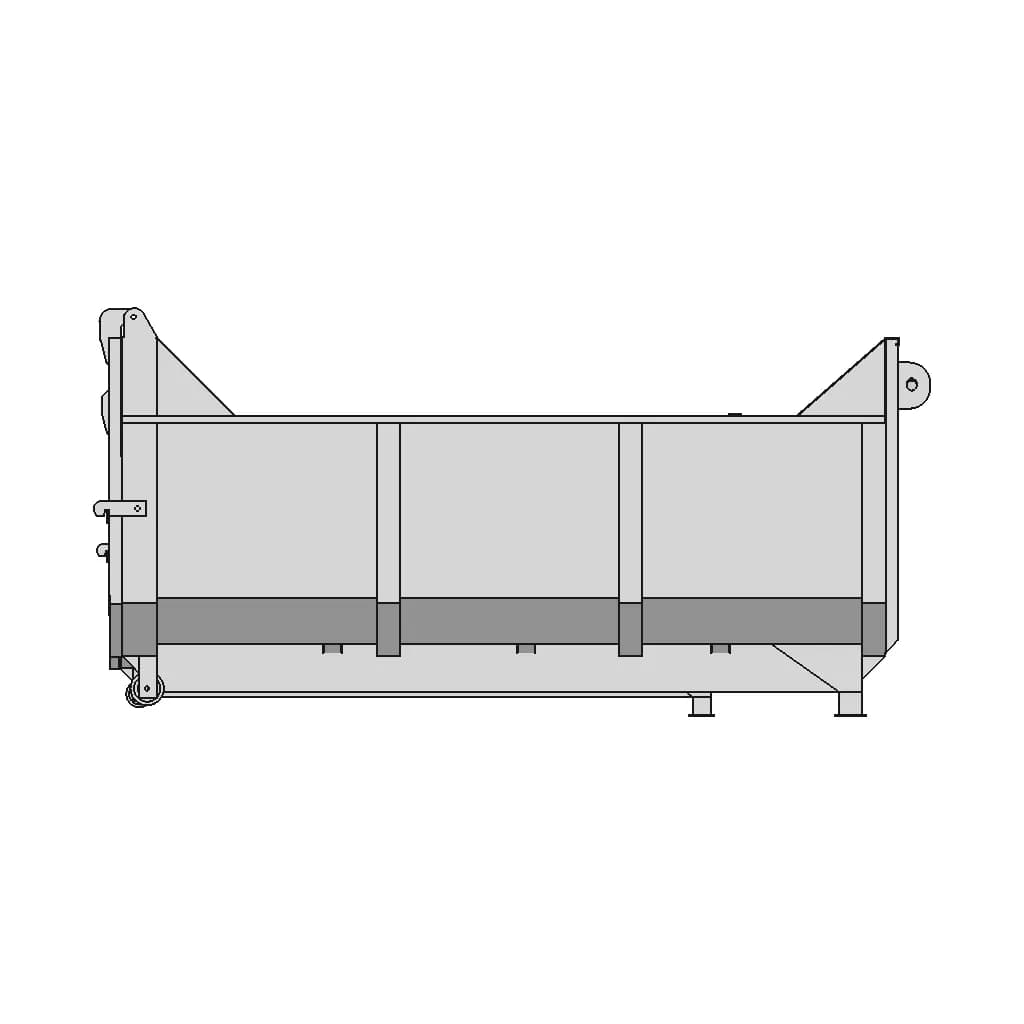 5 Cubic Meter Garbage Bin Heavy-Duty For Roll Over Truck - Standard Mechanical Component_0_90_degree_snapshot