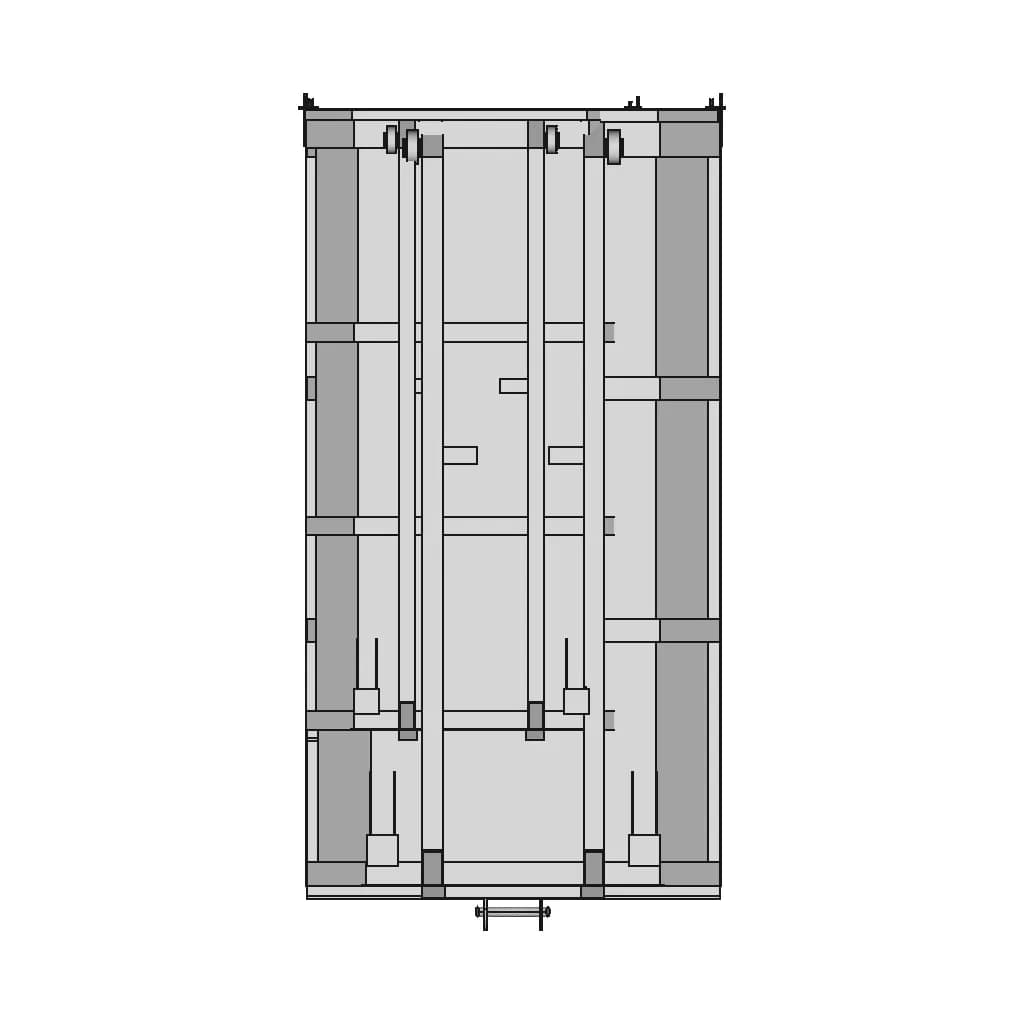 5 Cubic Meter Garbage Bin Heavy-Duty For Roll Over Truck - Standard Mechanical Component_90_0_degree_snapshot