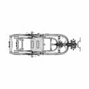 High-Detail Electric Scooter Chassis 3D Model - Downloadable CAD Representation_0_0_degree_snapshot