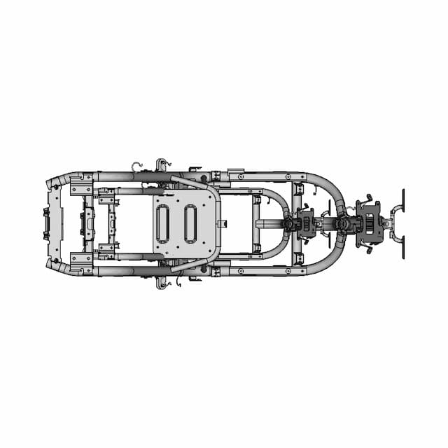 High-Detail Electric Scooter Chassis 3D Model - Downloadable CAD Representation