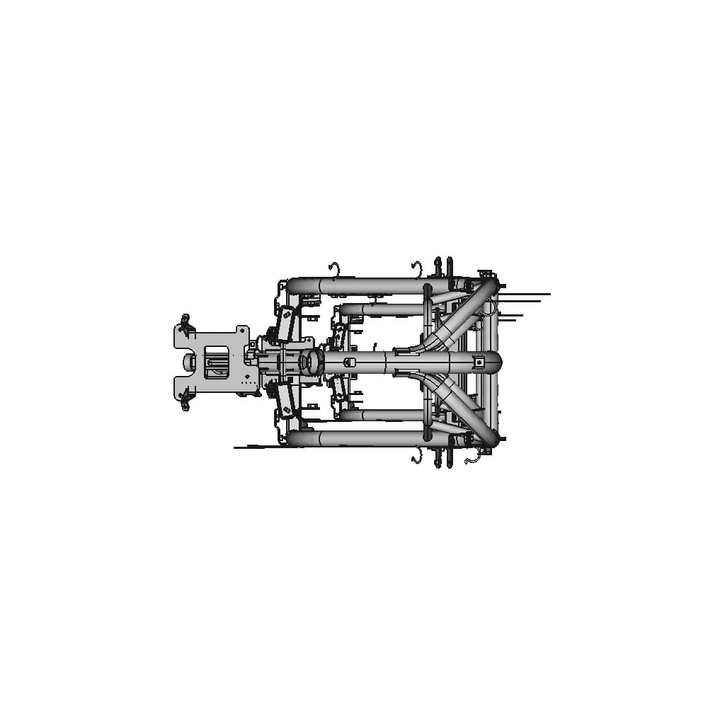 High-Detail Electric Scooter Chassis 3D Model - Downloadable CAD Representation_0_90_degree_snapshot