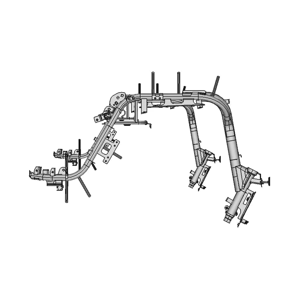 High-Detail Electric Scooter Chassis 3D Model - Downloadable CAD Representation_270_0_degree_snapshot