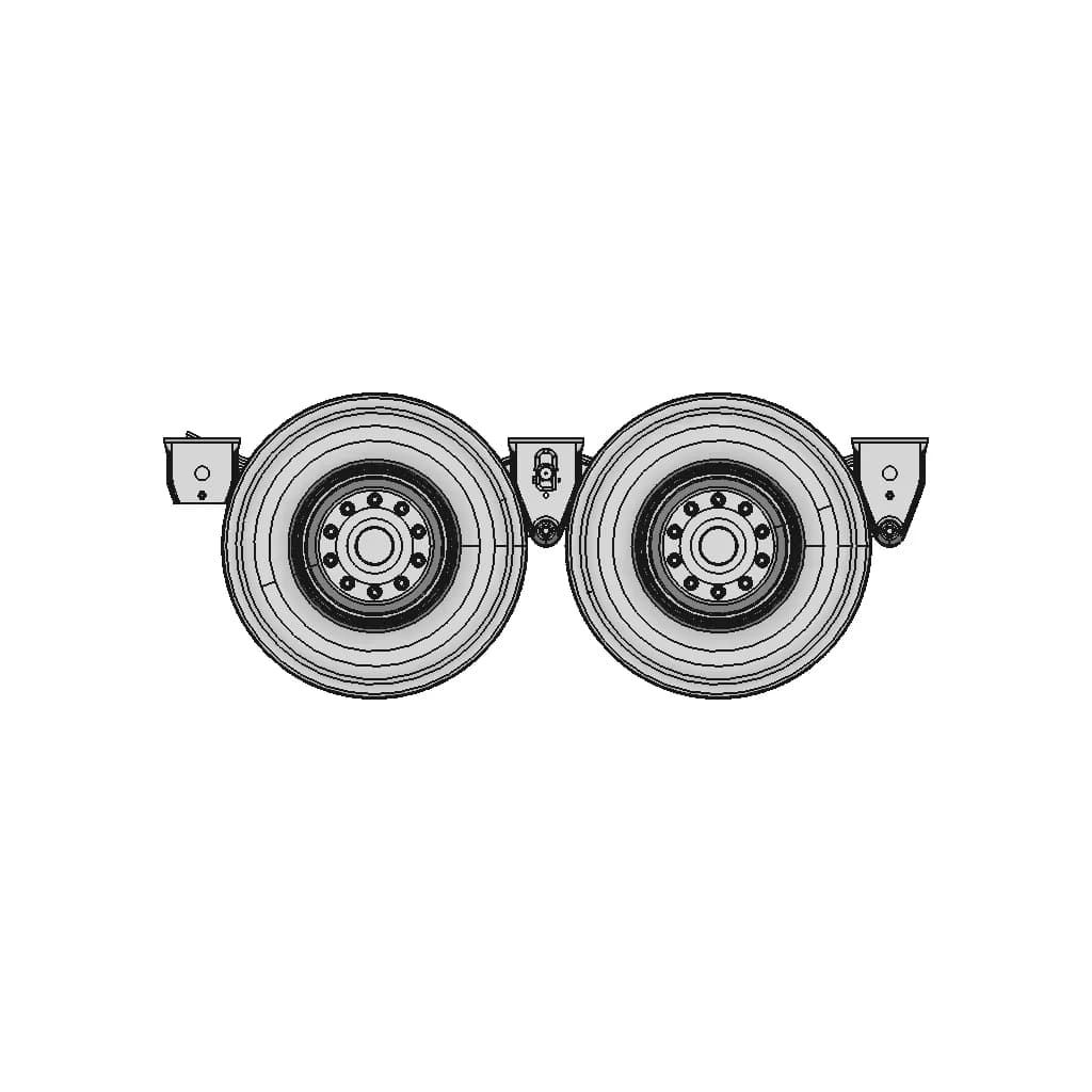 Eixo De Carreta Duplo - Downloadable CAD Representation_0_270_degree_snapshot