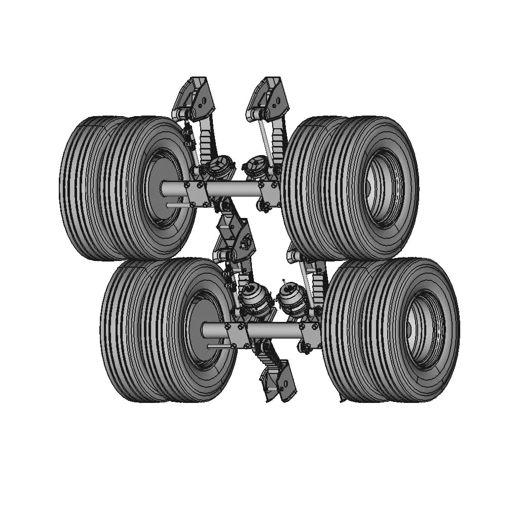 Eixo De Carreta Duplo - Downloadable CAD Representation_60_30_degree_snapshot