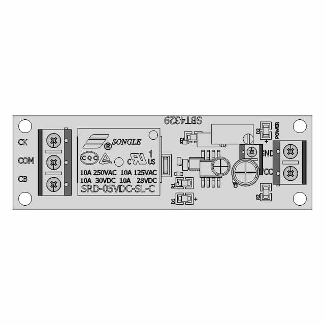 Adjustable Timer Delay Module, Dc 5V 12V 24V - Standard Mechanical Component
