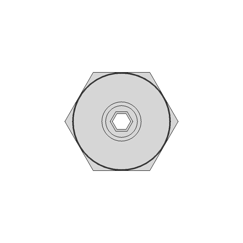 Threaded Pneumatic Fitting - Downloadable CAD Representation_0_0_degree_snapshot
