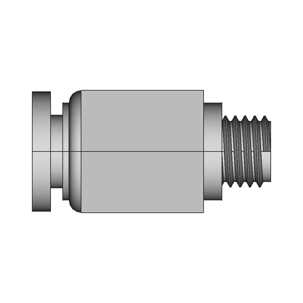Threaded Pneumatic Fitting - Downloadable CAD Representation_0_90_degree_snapshot
