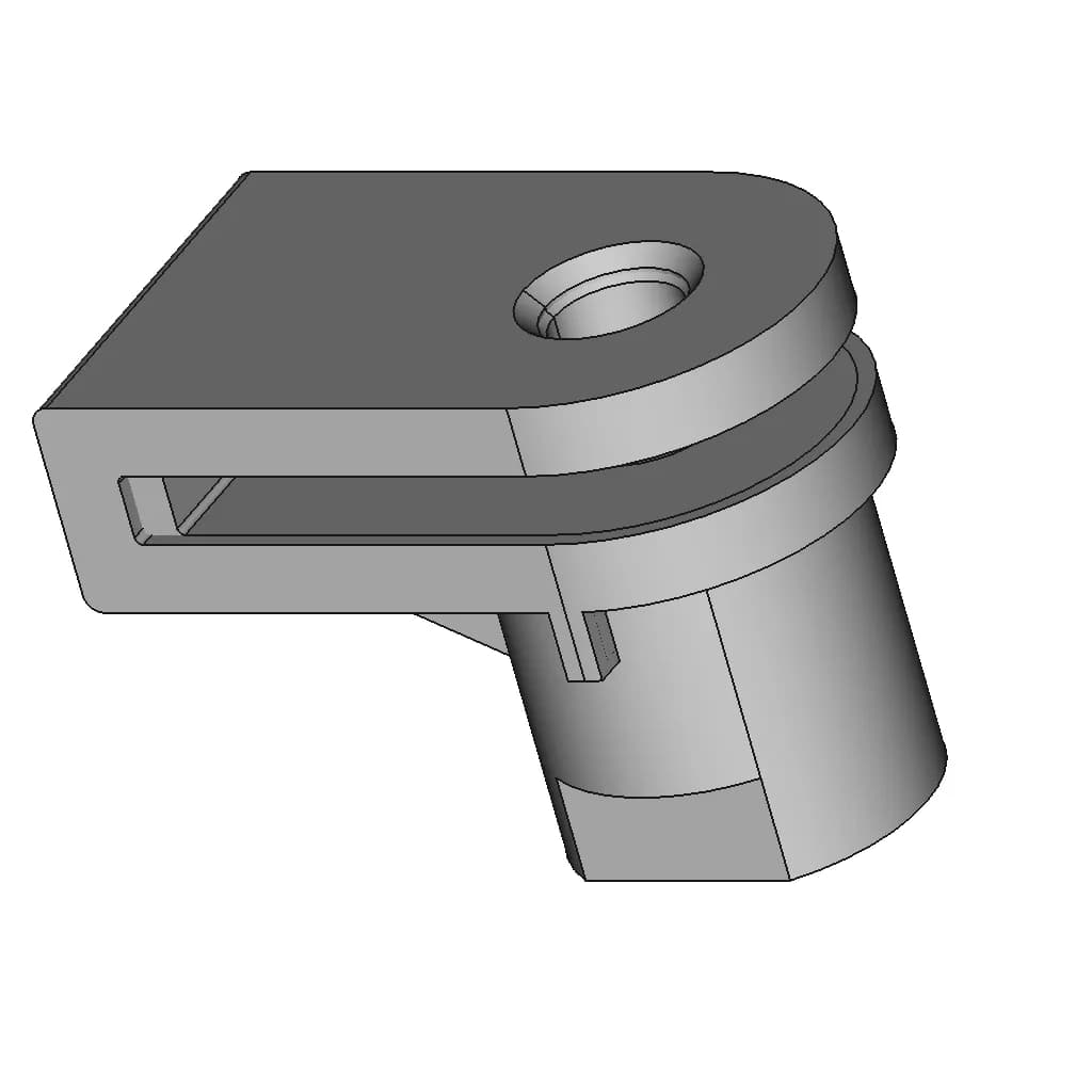 Plastic Clip For Screws 4Mm Of Diameter - Standard Mechanical Component_60_30_degree_snapshot