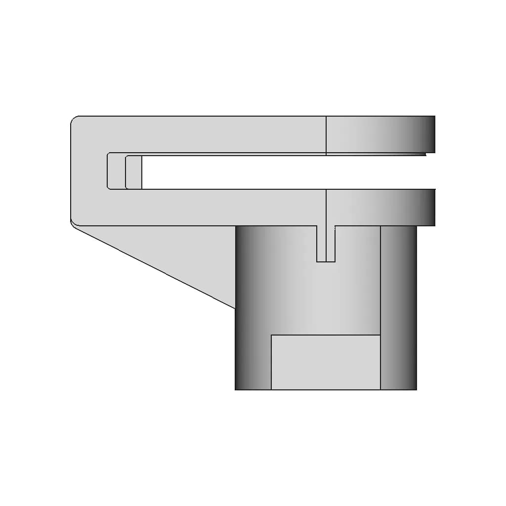 Plastic Clip For Screws 4Mm Of Diameter - Standard Mechanical Component_90_0_degree_snapshot
