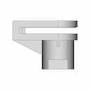Plastic Clip For Screws 4Mm Of Diameter - Standard Mechanical Component_90_0_degree_snapshot