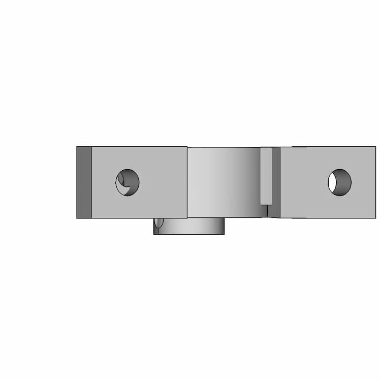 Bearing Block (Simple Design) - Downloadable CAD Representation