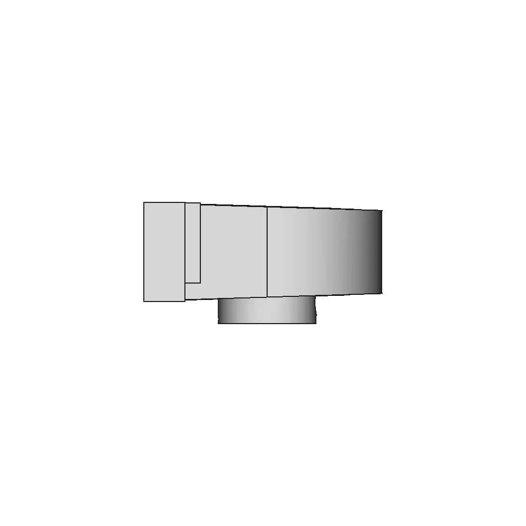 Bearing Block (Simple Design) - Downloadable CAD Representation_0_270_degree_snapshot
