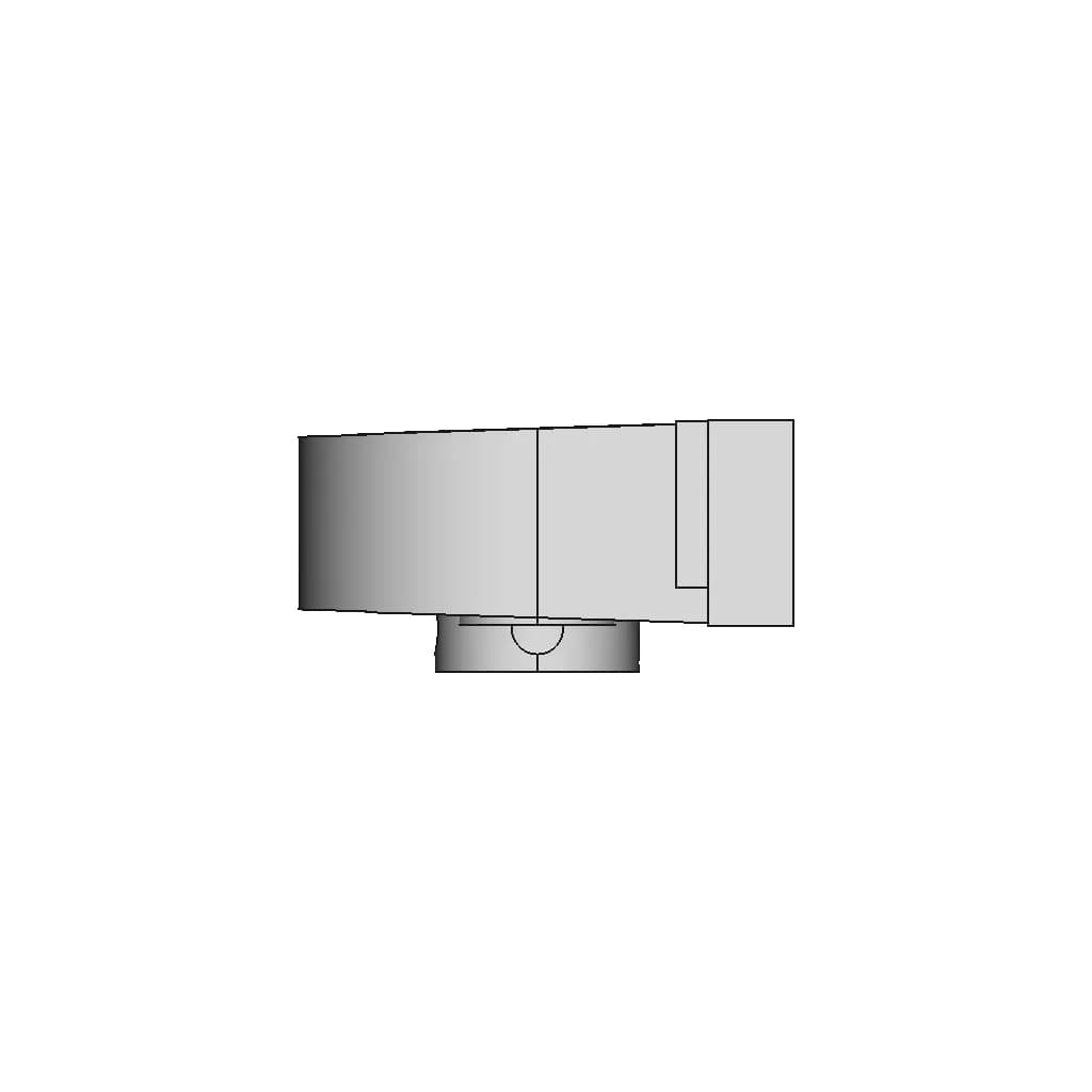 Bearing Block (Simple Design) - Downloadable CAD Representation_0_90_degree_snapshot