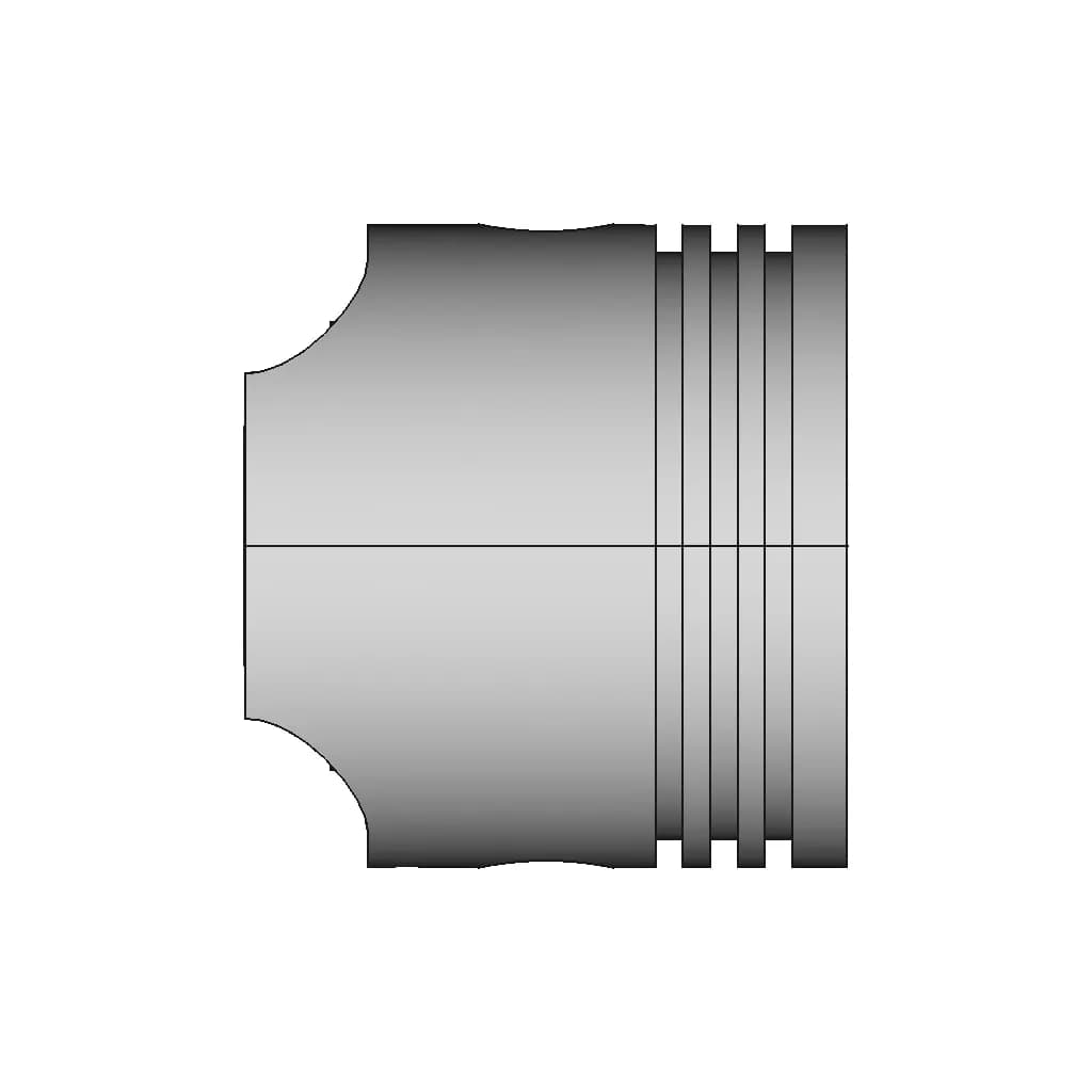 Piston Head With Three Rings | 3D Engineering Design File_0_270_degree_snapshot
