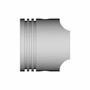 Piston Head With Three Rings | 3D Engineering Design File_0_90_degree_snapshot