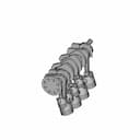4 Stroke Cylinder Engine | High-Quality CAD Model_60_30_degree_snapshot