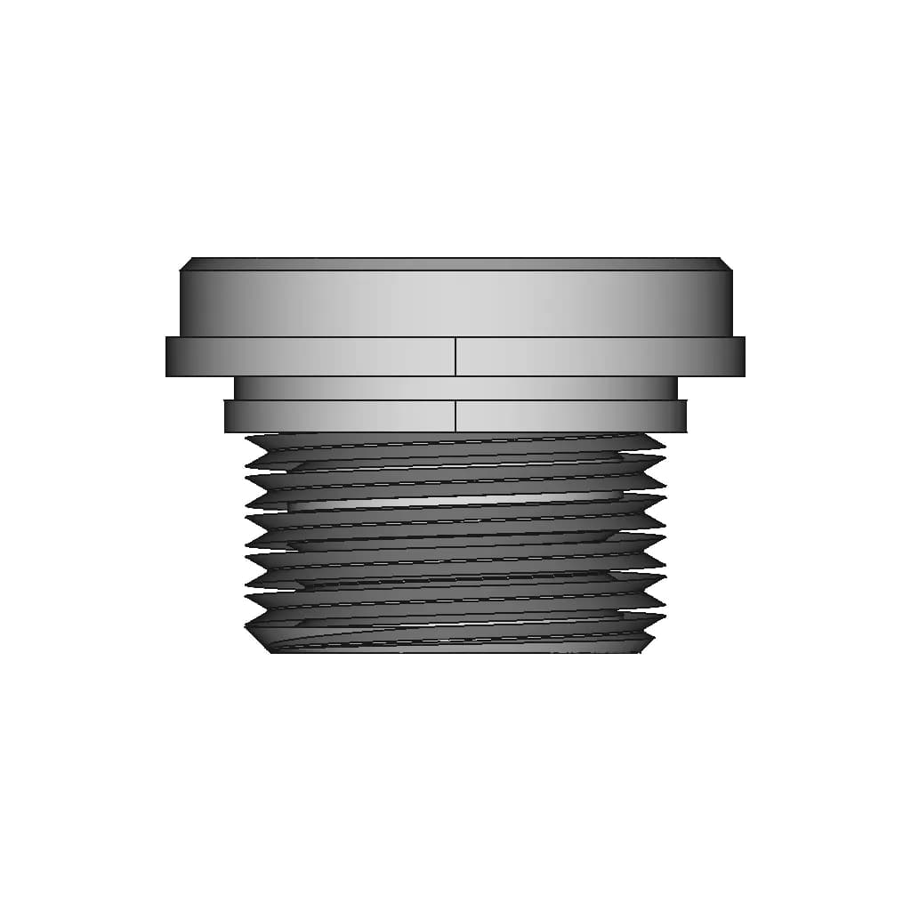 Threaded Plug Din 908-St-M16X1_5-A | High-Quality CAD Model_0_90_degree_snapshot
