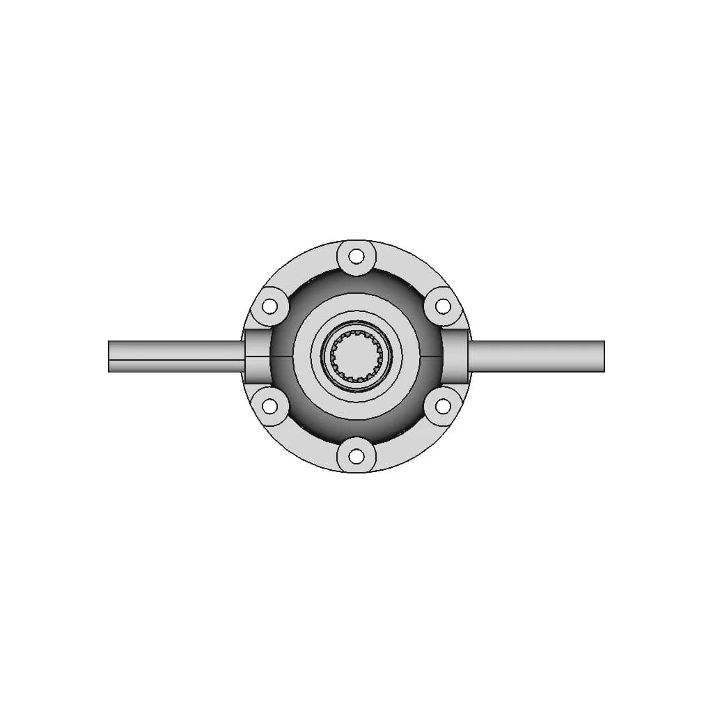 Solidworks Differential Gear Box - Standard Mechanical Component_0_90_degree_snapshot