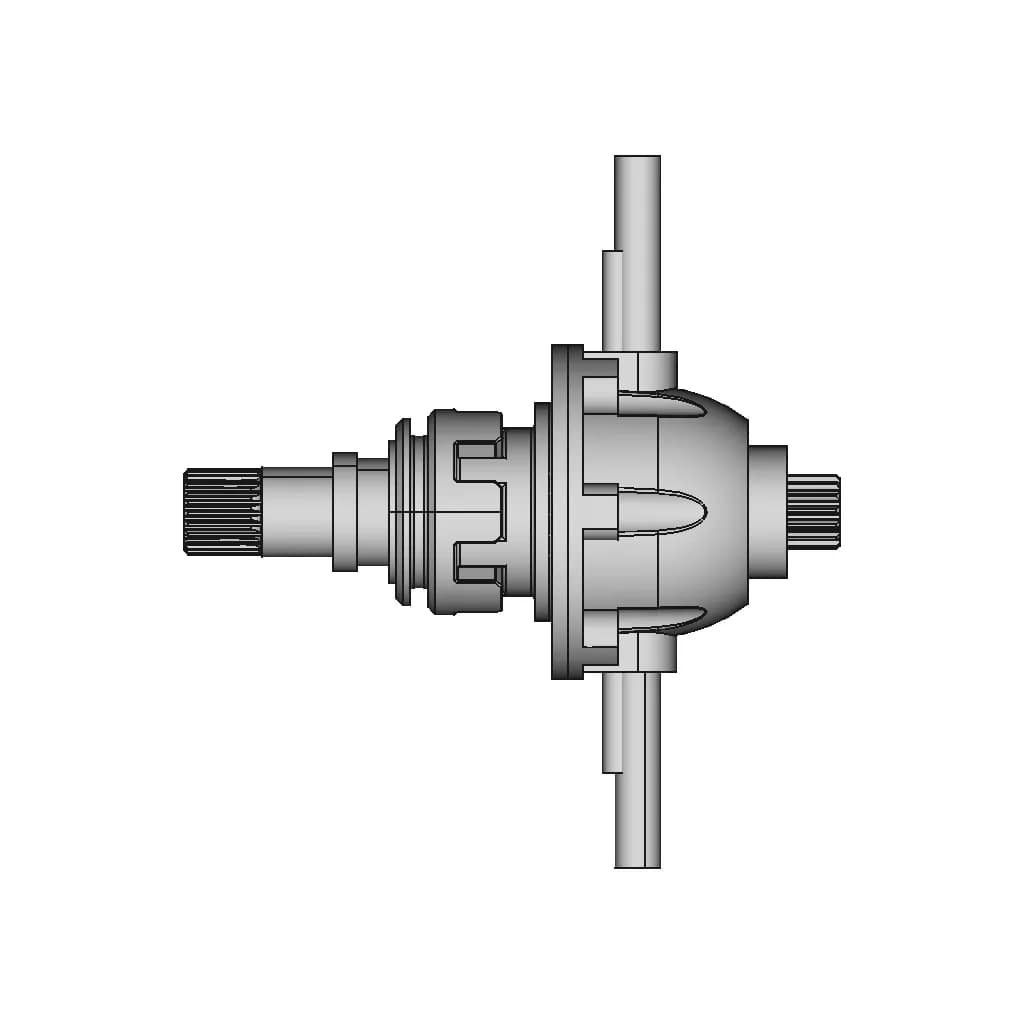 Solidworks Differential Gear Box - Standard Mechanical Component_90_0_degree_snapshot