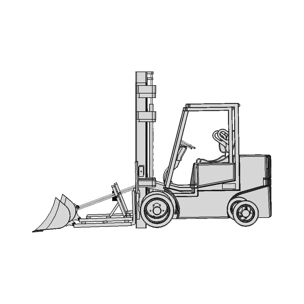Empilhadeira Com Concha - Standard Mechanical Component_0_0_degree_snapshot