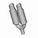 Exhaust Pipe | High-Quality CAD Model_60_30_degree_snapshot