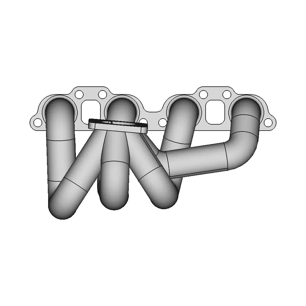 Sr20Det Top Mount Manifold | 3D Engineering Design File_270_0_degree_snapshot