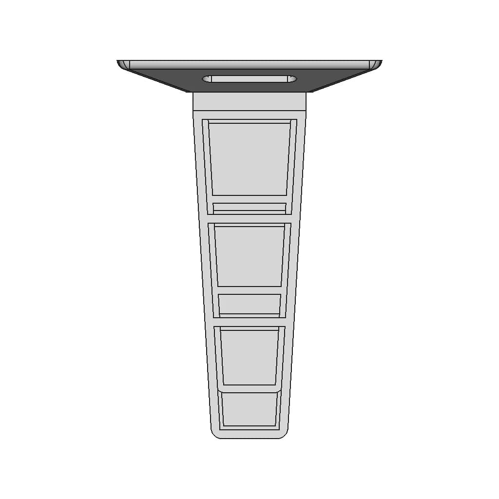 Flexible Rubber Delineator | High-Quality CAD Model_270_0_degree_snapshot