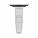Flexible Rubber Delineator | High-Quality CAD Model_270_0_degree_snapshot