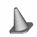 Rubber Cone 34Cm | High-Quality CAD Model_60_30_degree_snapshot